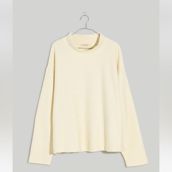 Madewell Plus Funnelneck Drop-Shoulder Top* - Picture 1 of 5
